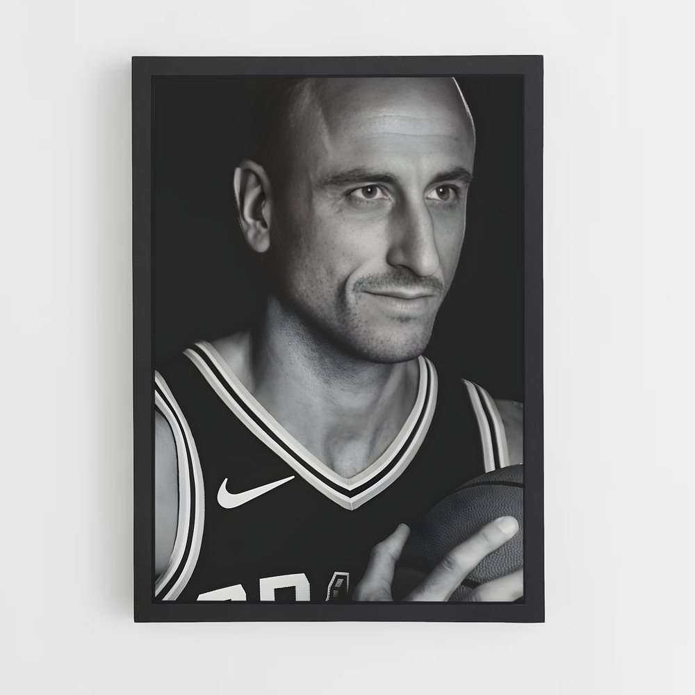 Poster Manu ginobili lois – affiche Basketball (vue 2)